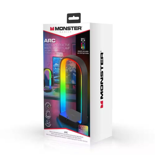 Monster 3-in-1 Sound Reactive Multi-color Arc LED Lamp