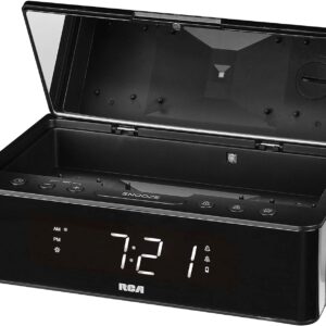 RCA Dual Alarm Clock with UVC Sanitizer