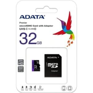 Découvrez la carte MicroSD Adata Premier, idéale pour une capture vidéo fluide et un stockage fiable sur vos appareils mobiles. Garantie à vie et résistante aux conditions extrêmes.