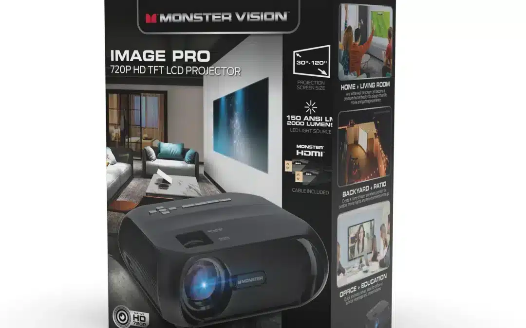 Monster HD 720p Image Pro ACL Projector – Black