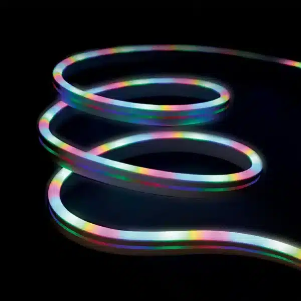 Transform your space with Monster's 6.5-foot NEON LED RGB. Customizable and easy to install, this ribbon offers vibrant colors and exceptional durability.