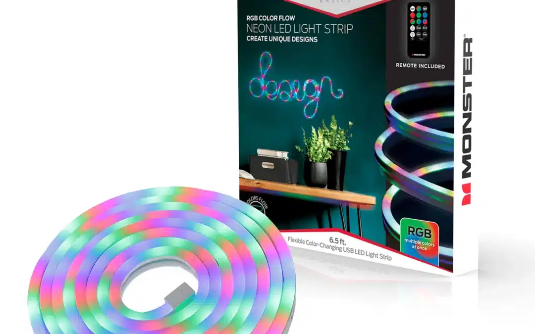 Neon LED RGB Multi-Color Flux Technology from Monster 6.5 feet