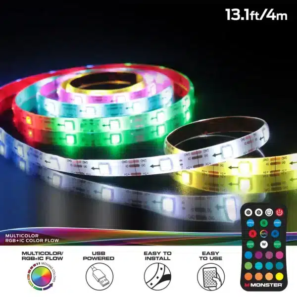 Monster LED Addressable 4m - 13.1 feet USB Light Strip