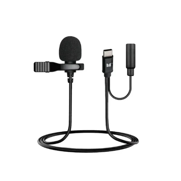 Lavalier Clip-On lapel microphone for Monster USB Type-C ports
