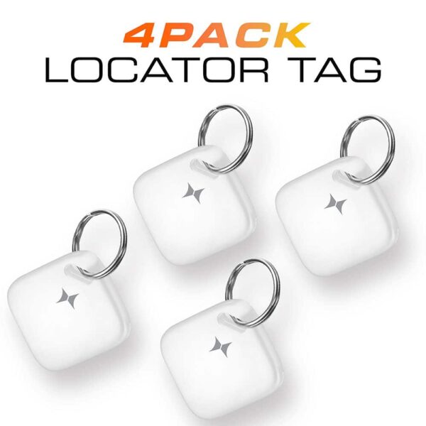 4 Pack Tag de localisation intelligent - Fonctionne avec Apple Find My