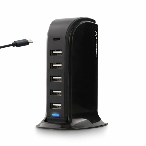 Station de recharge USB de bureau à ports multiples