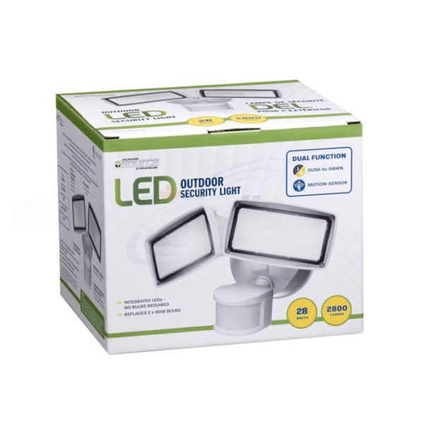 Illuminate your outdoor space with PowerSource's LED security light. Flexible, durable and economical control.