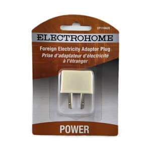 Travel Adapter EP110AUS: Connect your foreign devices in Australia, New Zealand, China, Argentina, or Fiji. Use with the appropriate voltage converter for a secure and efficient connection.