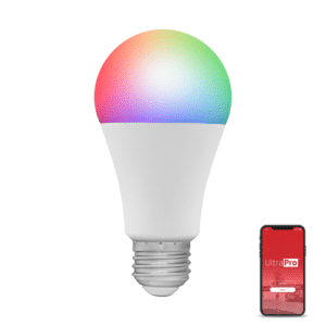 Découvrez l'ampoule DEL intelligente UltraPro Wi-Fi, 60W, A19. Couleurs RGB, gradation, compatible Alexa/Google Assistant. SmartSun™ pour un rythme circadien parfait.