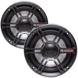 Paire de haut-parleurs Crunch CS525CX 5.25″ 2 voies 250W. Son puissant, tweeter Neo-Mylar et performance idéale pour audio automobile.