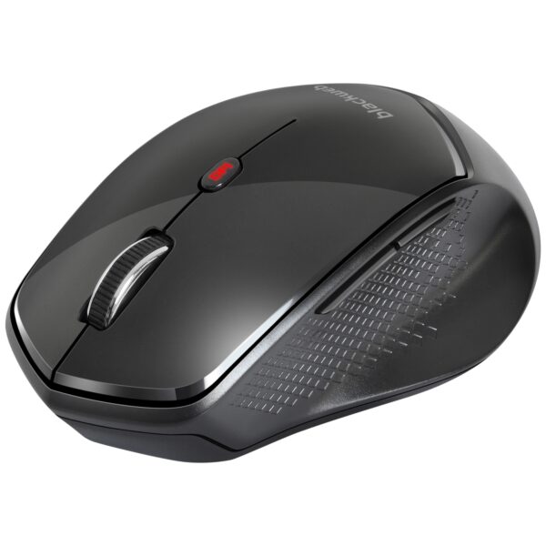 Souris sans fil Bluetooth et 2.4GHz Blackweb à 6 boutons, 5 modes DPI, capteur optique précis, récepteur Nano, compatible avec PC et tablettes.