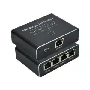 Répartiteur RJ45 Ethernet 1000 Mbps – partagez une prise réseau vers 4 appareils avec transmission simultanée stable et rapide. Alimentation USB Type-C incluse.