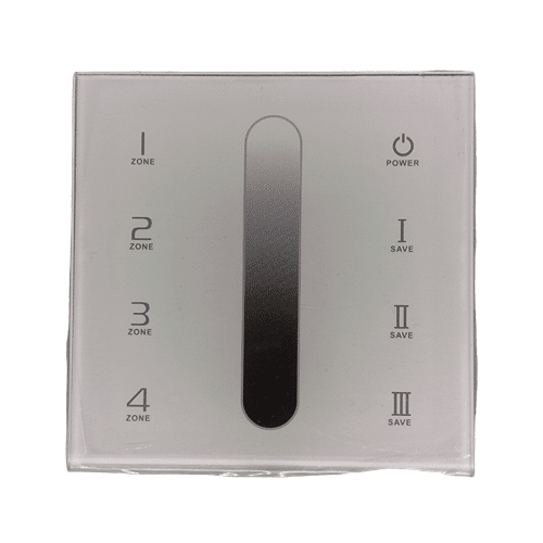 DX5 intensity-adjustable LED touch wall controller - DMX512 & RF 2.4 GHz - 4 zones