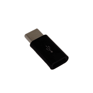 Adaptateur USB-C femelle vers Micro-USB mâle, compact et pratique, idéal pour recharger les appareils Micro-USB avec un câble USB-C.