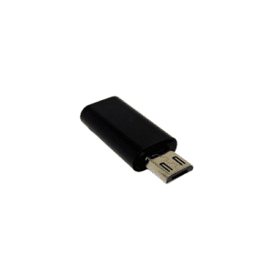 Adaptateur Type-C Femelle vers Micro USB Mâle pour charge et transfert de données, compact et portable, compatible smartphones, tablettes et accessoires USB.