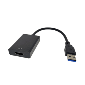 USB to HDMI 1080p Full HD adapter, ideal for connecting a monitor, TV or projector and adding a second display.