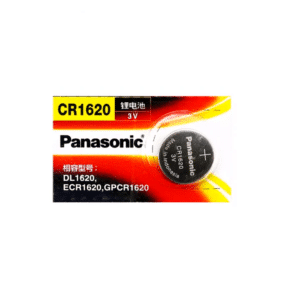 CR1620 battery, 3V lithium battery, Panasonic CR1620, watch battery, calculator battery, electronic key battery, remote control battery, small electronic device battery