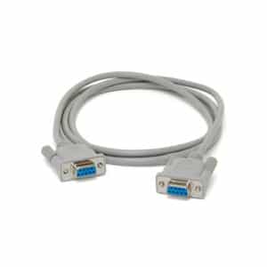 6 ft (1.8 m) DB9 female-to-female cable, RS232 compatible. Ideal for serial connection between industrial equipment, PCs and network devices. 