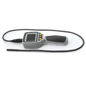 Caméra endoscopique flexible Ultralink HX80 avec écran 2,4”, tête 8 mm étanche IP67, zoom 3x et sonde 1 m pour inspections professionnelles derrière cloisons et conduits.