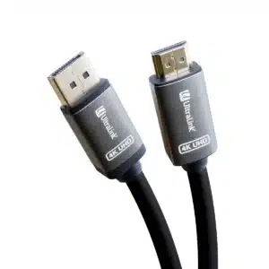 DisplayPort to HDMI 2 m cable - supports 4K resolution at 60 Hz with robust construction and gold-plated connectors.