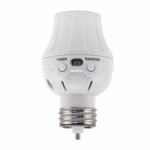 Contrôleur crépusculaire Atron PLT400 100 W, 120 V, programmable, capteur jour/nuit, compatible DEL/CFL/incandescente, idéal pour éclairage automatique extérieur.