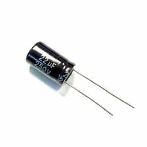 22uF 250V-BK-R