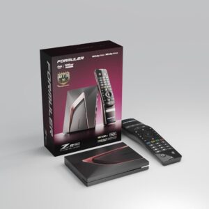 Formule Z12 Ultra: 4K media player with Android 12, Dolby Vision, Dolby Atmos, Wi-Fi 6E, 128 GB of storage and a BT3 remote control.