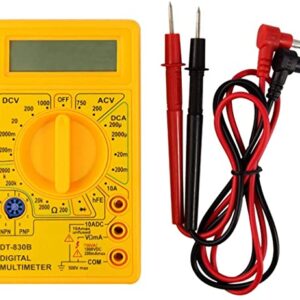 Multimètre numérique ST-5077 avec mesure AC/DC, résistance, continuité, diodes et fréquence. Outil pratique et abordable pour électronique et électricité.