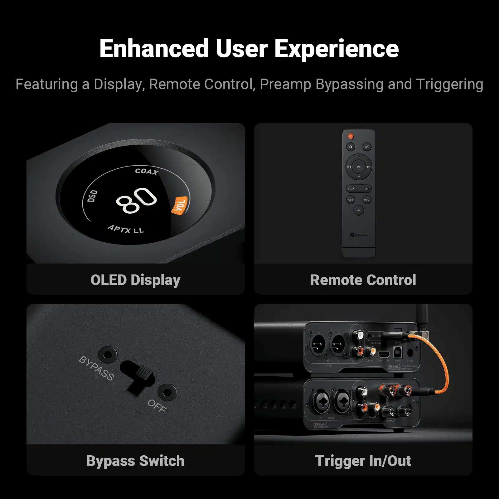 Fosi Audio ZD3 – DAC et préampli de bureau BT/OPT/HDMI-ARC/RCA/XLR/USB
